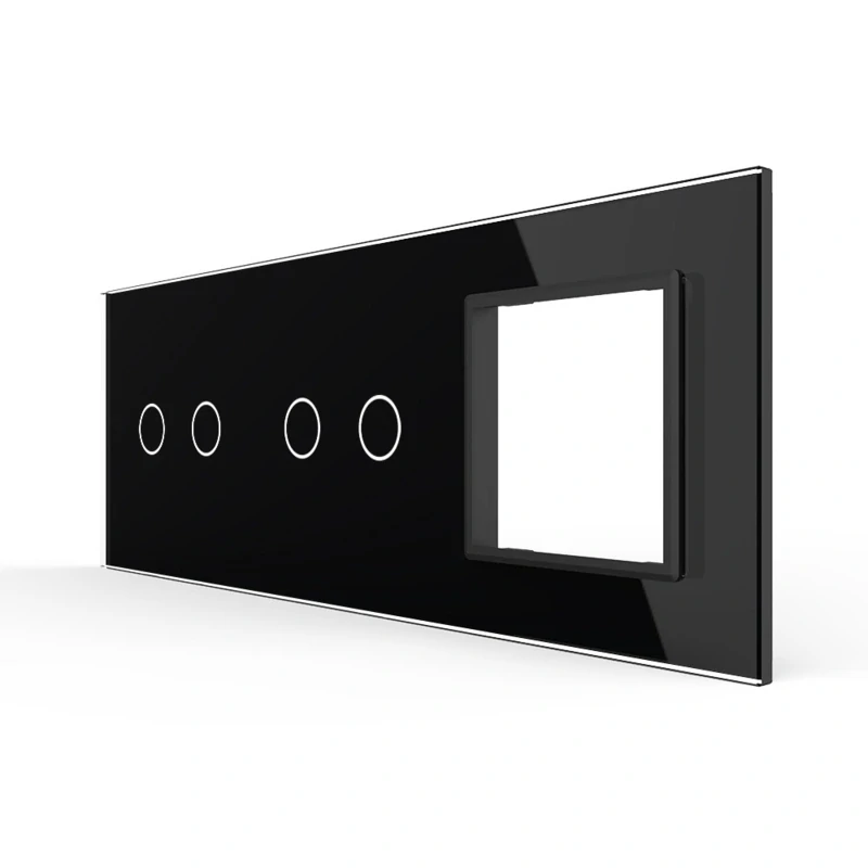 LIVOLO trojitý rámik - čierny