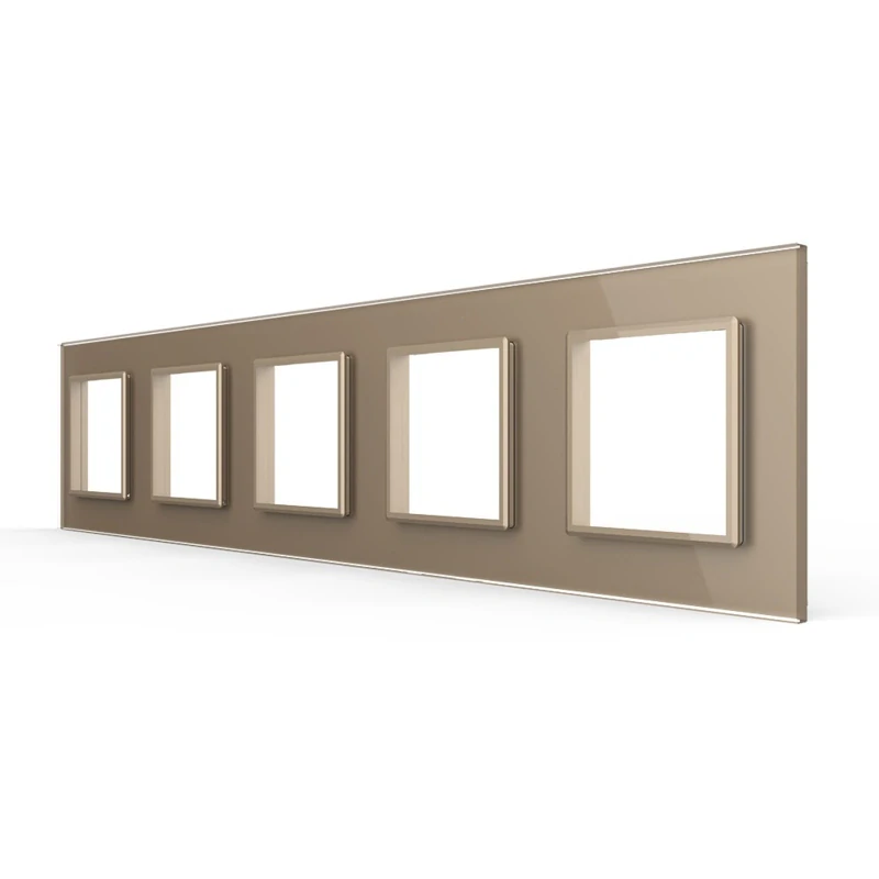 LIVOLO VL-C7-SR/SR/SR/SR/SR-13 päťnásobný rámik - zlatý