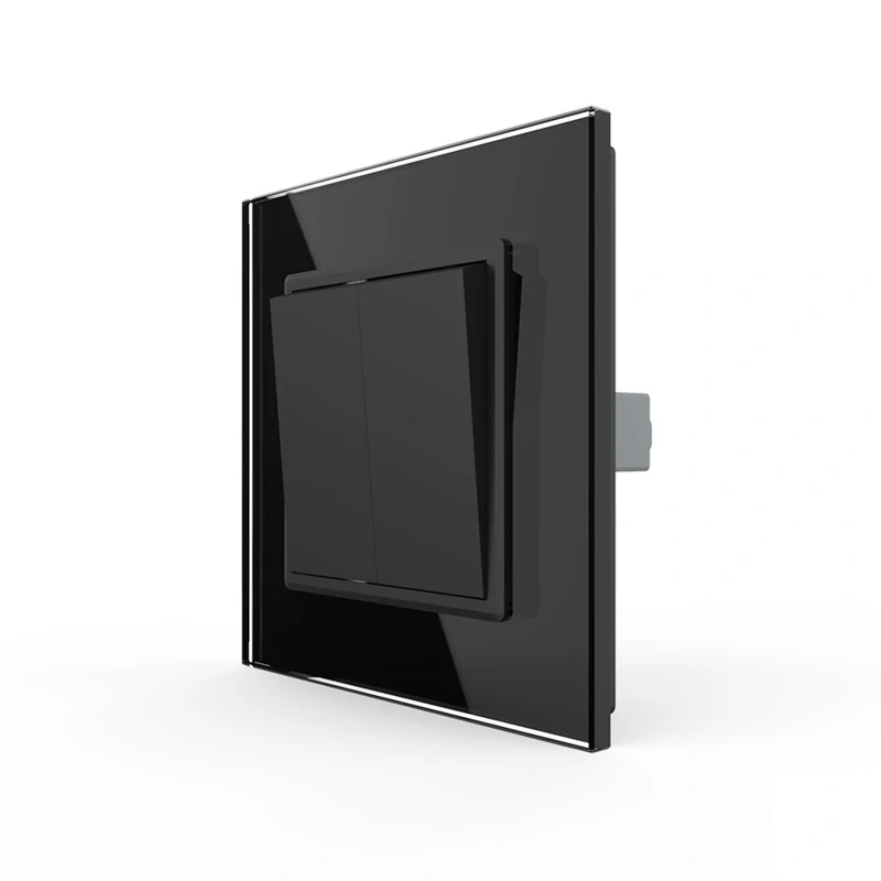 LIVOLO VL-C7K2H-12 mechanické tlačidlo č.2/0 - čierne