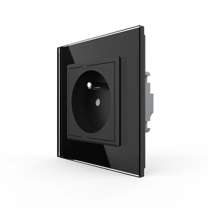 LIVOLO VL-C7C1FR-12 Elektrická zásuvka FR - čierna