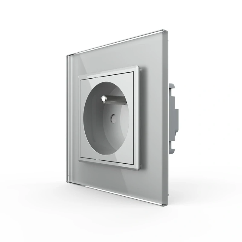 LIVOLO VL-C7C1FR-15 Elektrická zásuvka FR - strieborná