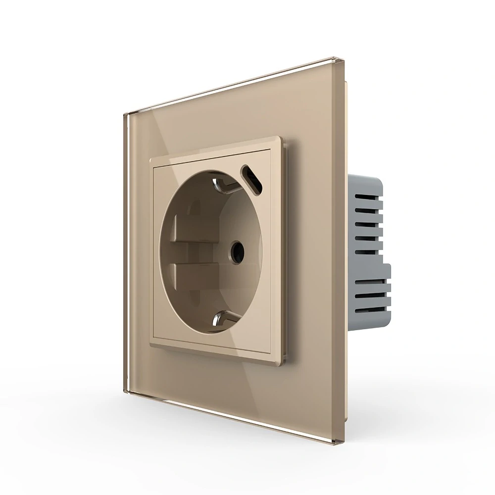 LIVOLO VL-C7C1EUC-13 zásuvka SCHUKO + USB-C - zlatá