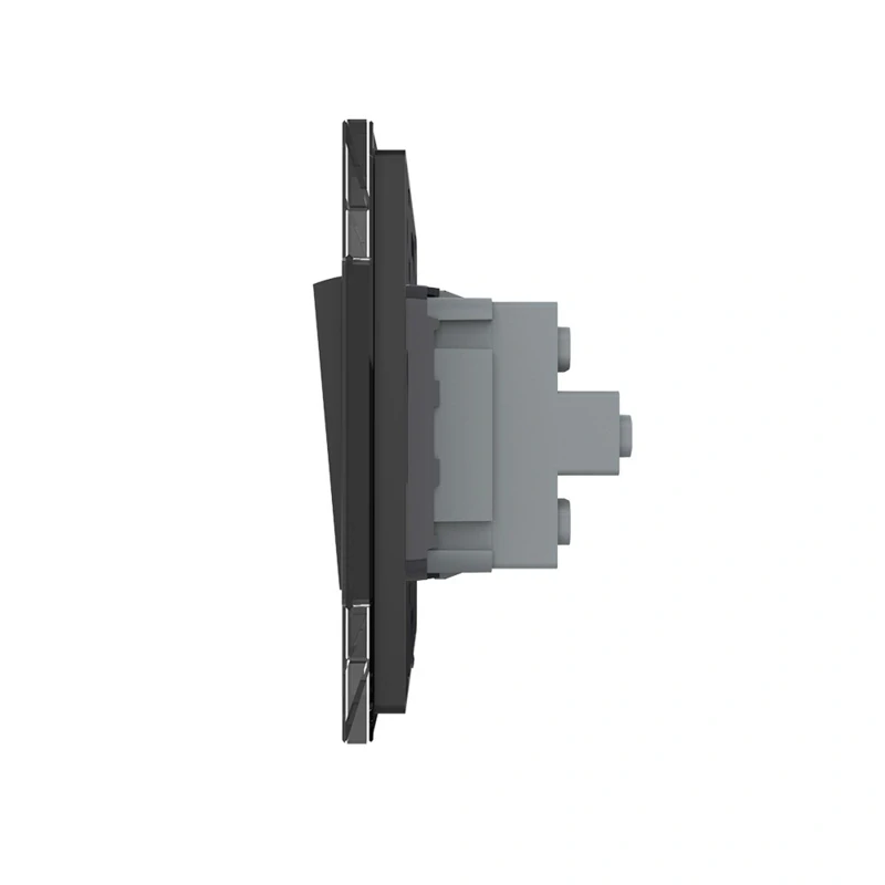 LIVOLO VL-C7K2H-12 mechanické tlačidlo č.2/0 - čierne