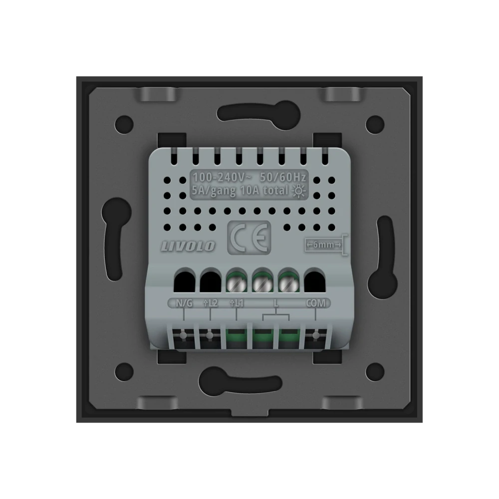 LIVOLO VL-C701-12 Dotykový vypínač č.1 – čierny