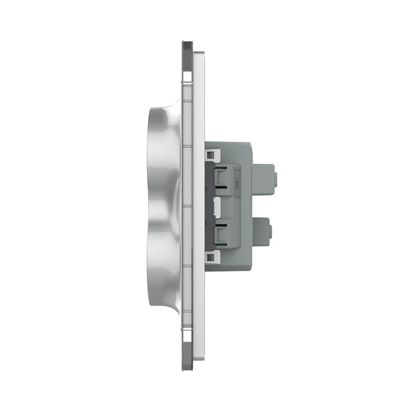 LIVOLO VL-2C7C1-15 Elektrická dvojzásuvka EU – strieborná