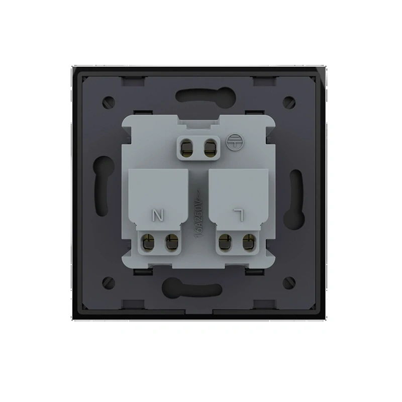 LIVOLO VL-C7C1FR-12 Elektrická zásuvka FR - čierna