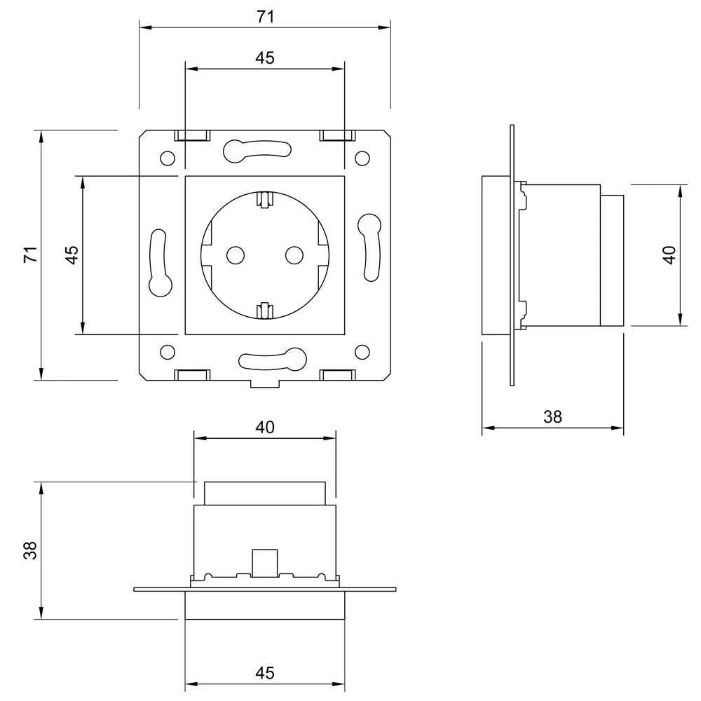 LIVOLO VL-C7-C1EU-11 zásuvka SCHUKO - biely modul