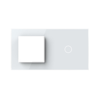 LIVOLO VL-C7-SR/C1-11 dvojitý rámik - biely