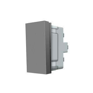 VL-C7-K1/2H-15 Polmodul mechanického tlačidla č.1/0 - strieborný